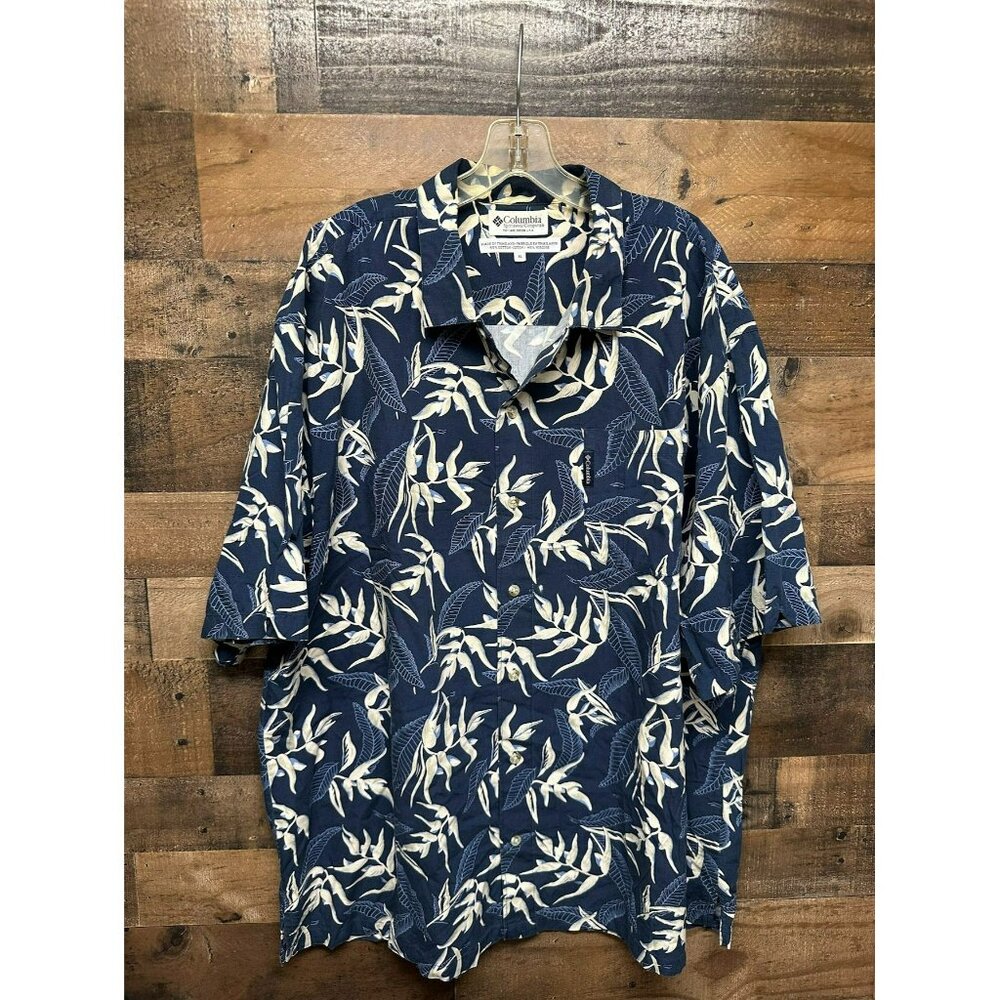 Columbia Men's Short Sleeve Button Up Size X-Large
